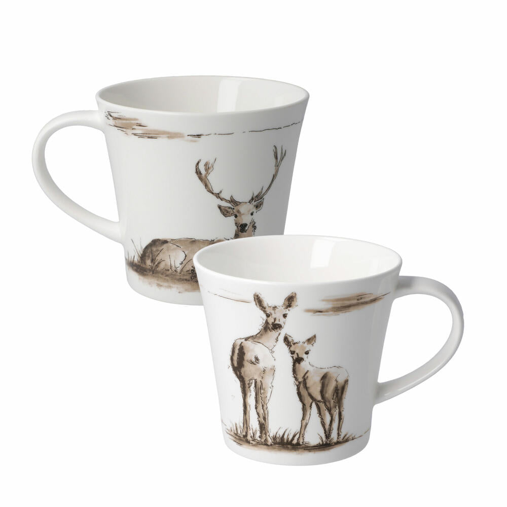 Goebel Kaffee- und Teebecher Peter Schnellhardt - Gemeinsam unterwegs, Tasse, Fine Bone China, Bunt, 350 ml, 26500231