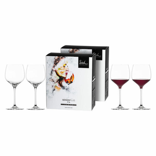 Eisch Burgundy glass set of 4 Superior Sensis plus, red wine glass, crystal glass, 470 ml, 25006010