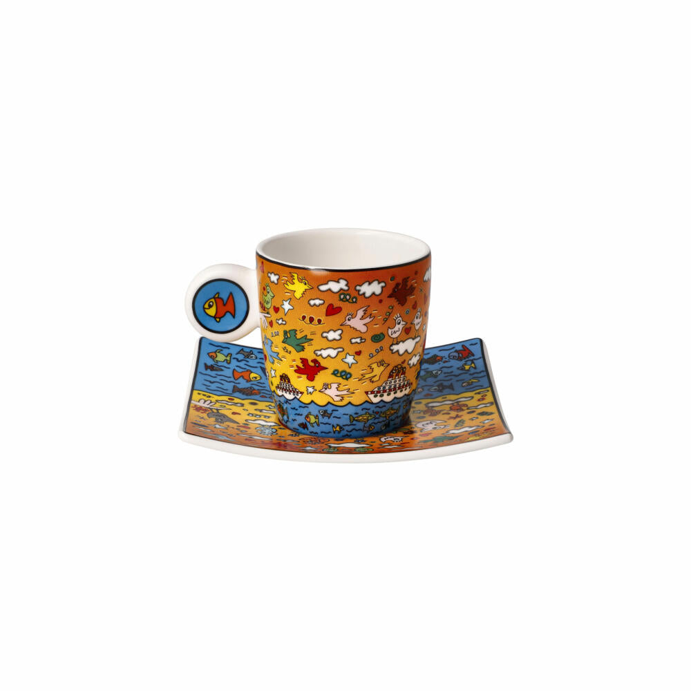 Goebel Espressotasse James Rizzi - The Romance of the Sea, Fine Bone China, Bunt, 0.1 L, 26102691