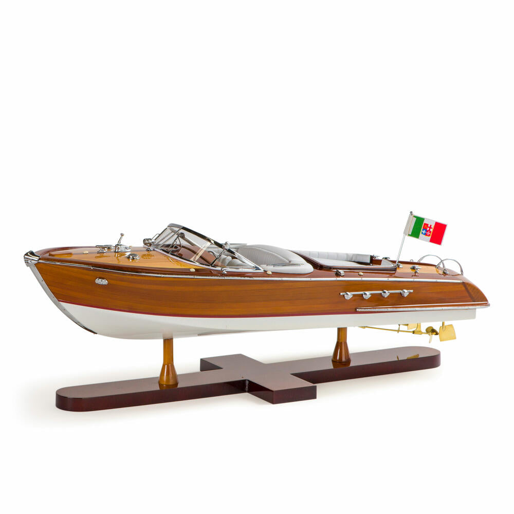 Authentic Models ship model Aquarama, desk decoration, cedar wood, PVC artificial leather, AS182