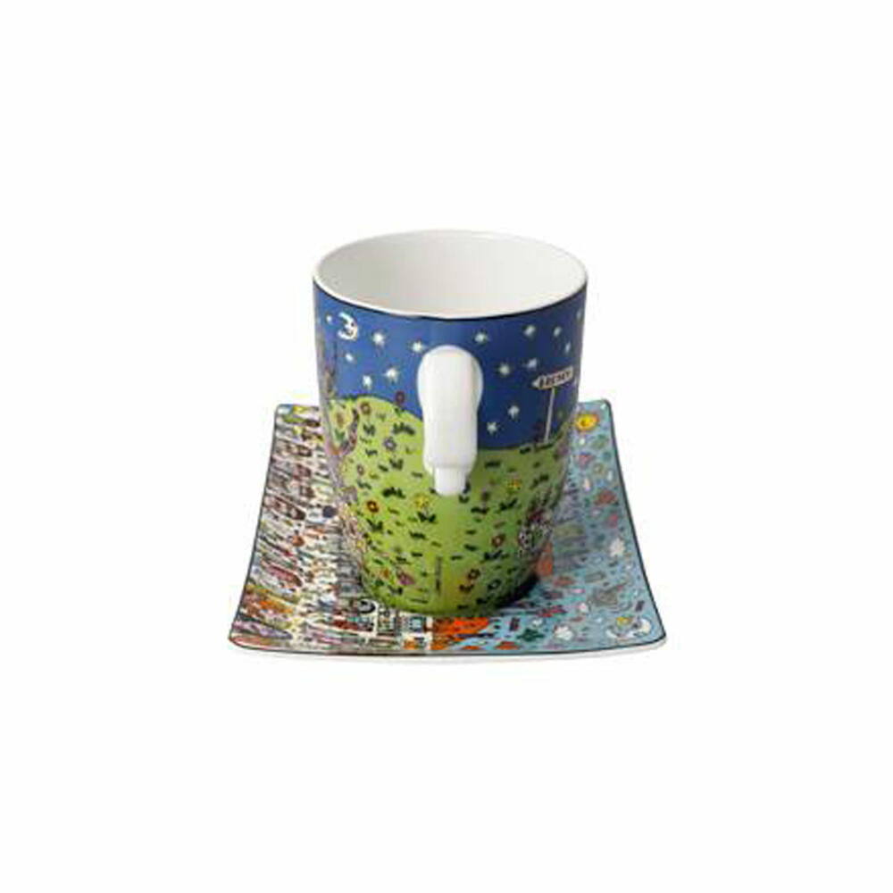 Goebel Artist Cup with Saucer Rizzi - All Roads Lead to Bremen, Cup, Coffee Cup, Tea Cup, Fine Bone China, 26103431