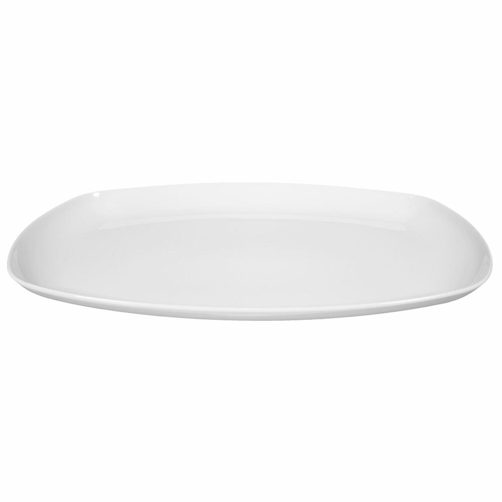 Seltmann Weiden Lido Platter Square, Serving Platter, Serving Plate, Porcelain, 35 x 23.7 cm, 001.764558