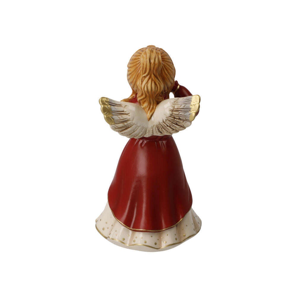 Goebel Angel Christmas Eve, decorative figure, Christmas, stoneware, Bordeaux, 14.5 cm, 41673291