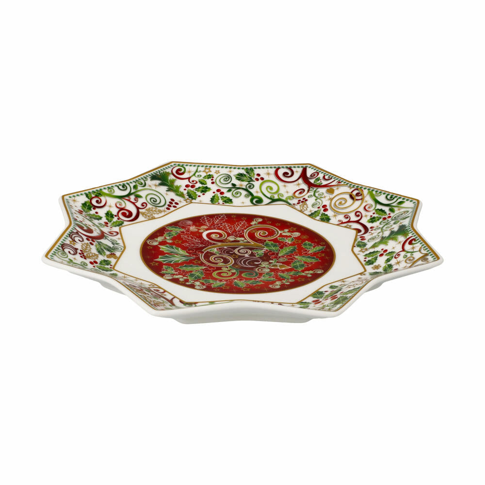 Goebel dessert plate Palais Royal - Stellar, Christmas motif, porcelain, colored, 20 cm, 51001601