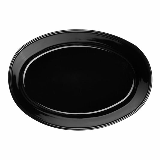 ASA Selection Auflaufform kitchenart oval Black, Backform, Steinzeug, Schwarz matt, 20 x 14 cm, 54520190