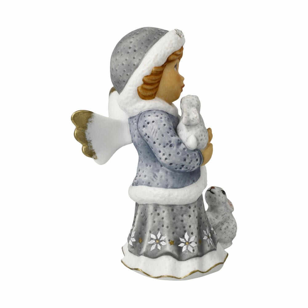 Goebel Angel Winter Walk, Biscuit Porcelain, Colorful, Limited Edition, 11751061