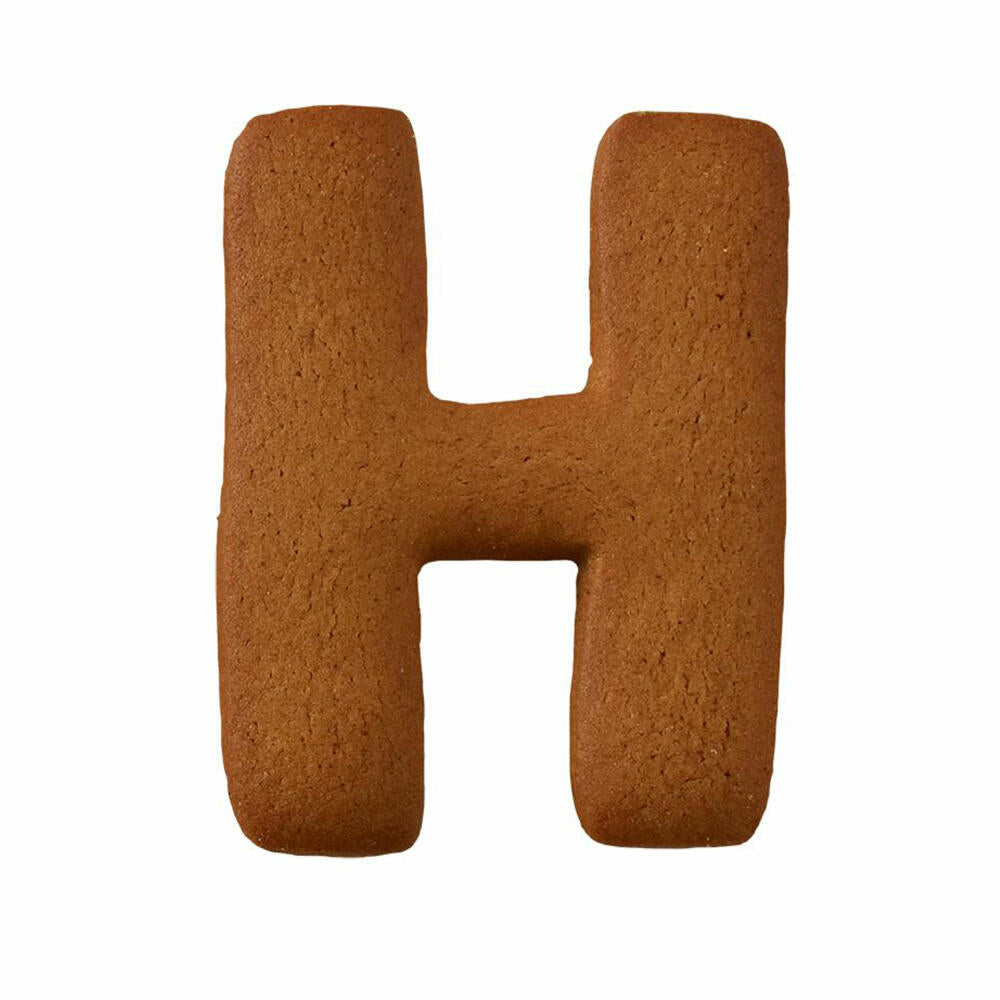 Birkmann cookie cutter letter H, cookie cutter, cookie mold, biscuit, cookies, stainless steel, 6 cm, 196360