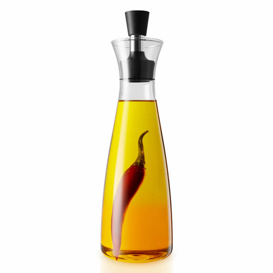 Eva Solo Oil &amp; Vinegar Carafe, Vinegar and Oil Bottle, Vinegar Dispenser, Oil Dispenser, Glass, Transparent, 500ml, 567685