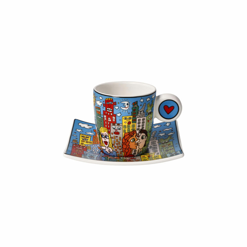 Goebel espresso cup James Rizzi - Summer in the City, Fine Bone China, colorful, 0.25 L, 26102731