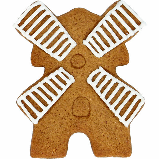 Birkmann Ausstechform Mühle, mit Innenprägung, Ausstecher, Plätzchenform, Keks, Plätzchen, Edelstahl, 6.5 cm, 199781