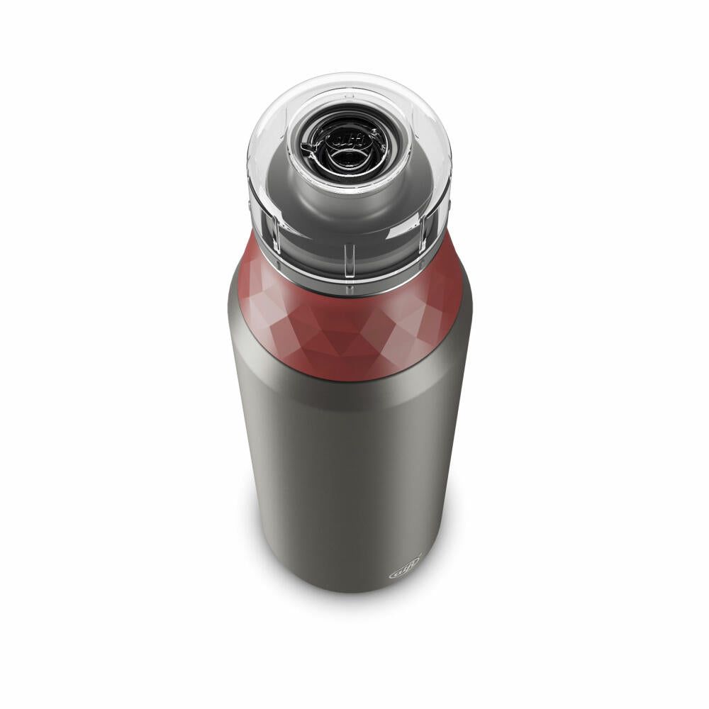 Alfi drinking bottle Endless Bottle, sports bottle, stainless steel, Mediterranean Red Matt, 0.9 L, 5668300090