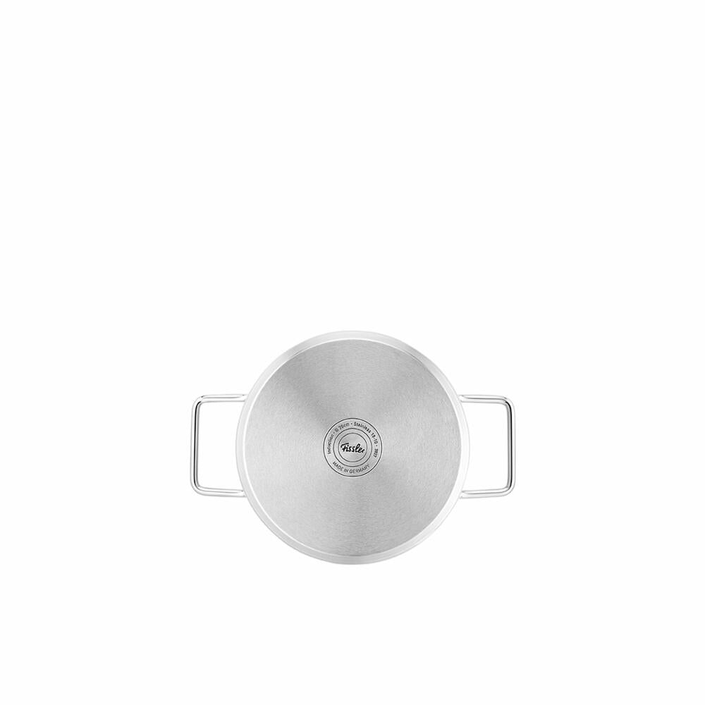 Fissler Pure cooking pot with glass lid, stainless steel 18/10, silver, 20 cm, 086-115-20-000