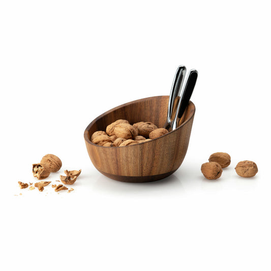 Continenta nut bowl with quality cracker, nut cracker, nut opener, nut cracker, acacia, 19.5 x 19 x 12. cm, 4897