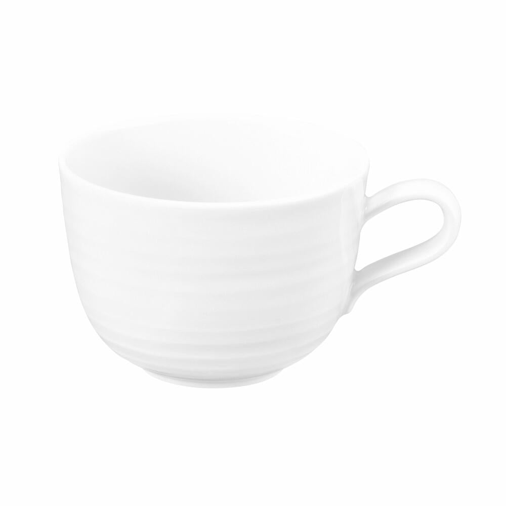 Seltmann Weiden Terra Milchkaffeeobertasse, Milchkaffeetasse, Kaffeetasse, Kaffee Tasse, Porzellan, Weiß, 400 ml, 001.764976