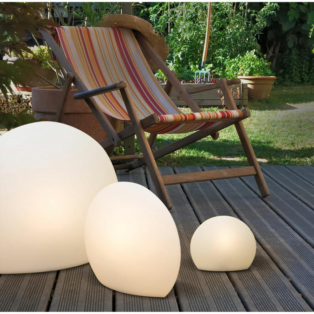 Authentics EGGO Outdoor Light Sculpture L, Floor Lamp, Decorative Lamp, Decorative Lamp, White, 824556