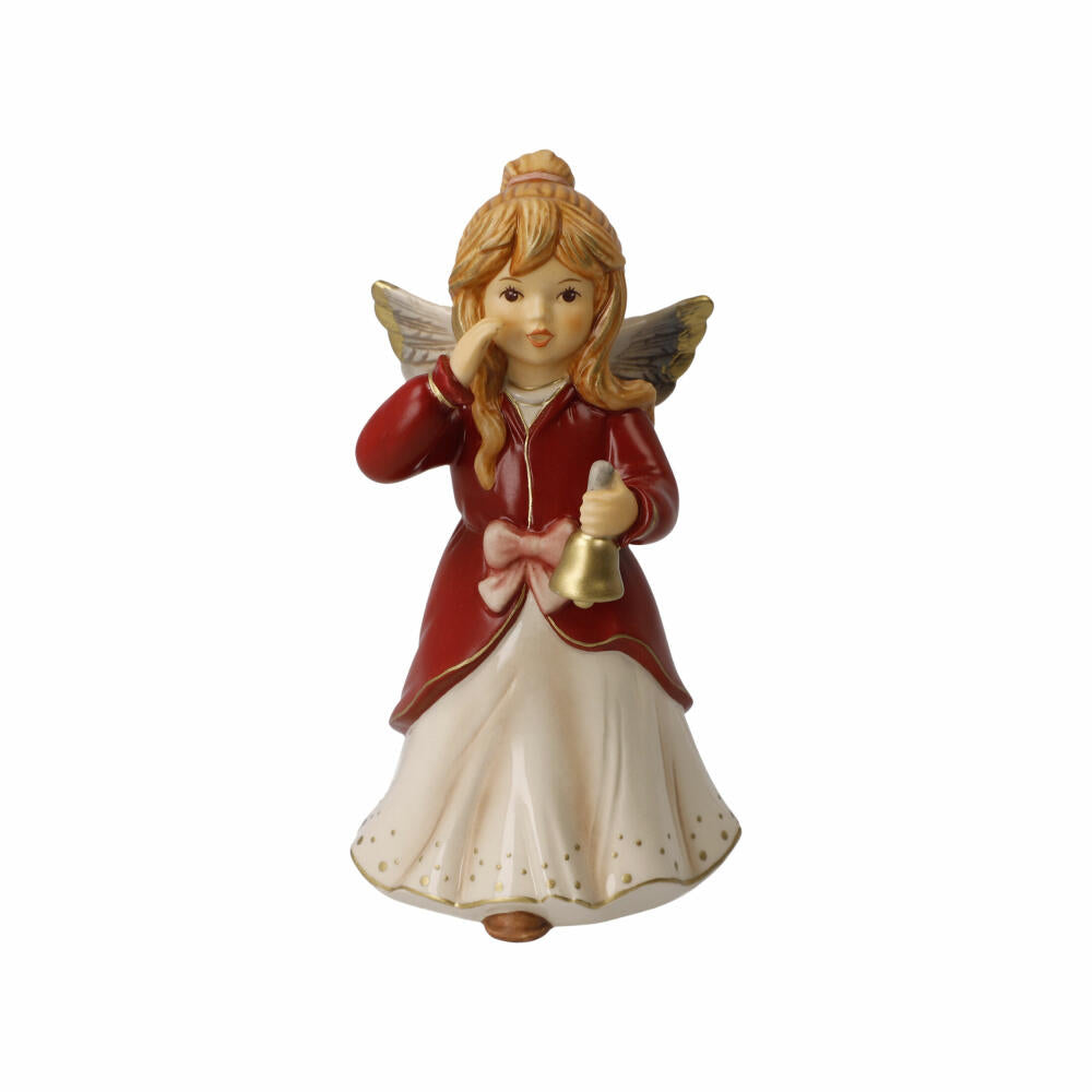 Goebel Angel Christmas Eve, decorative figure, Christmas, stoneware, Bordeaux, 14.5 cm, 41673291