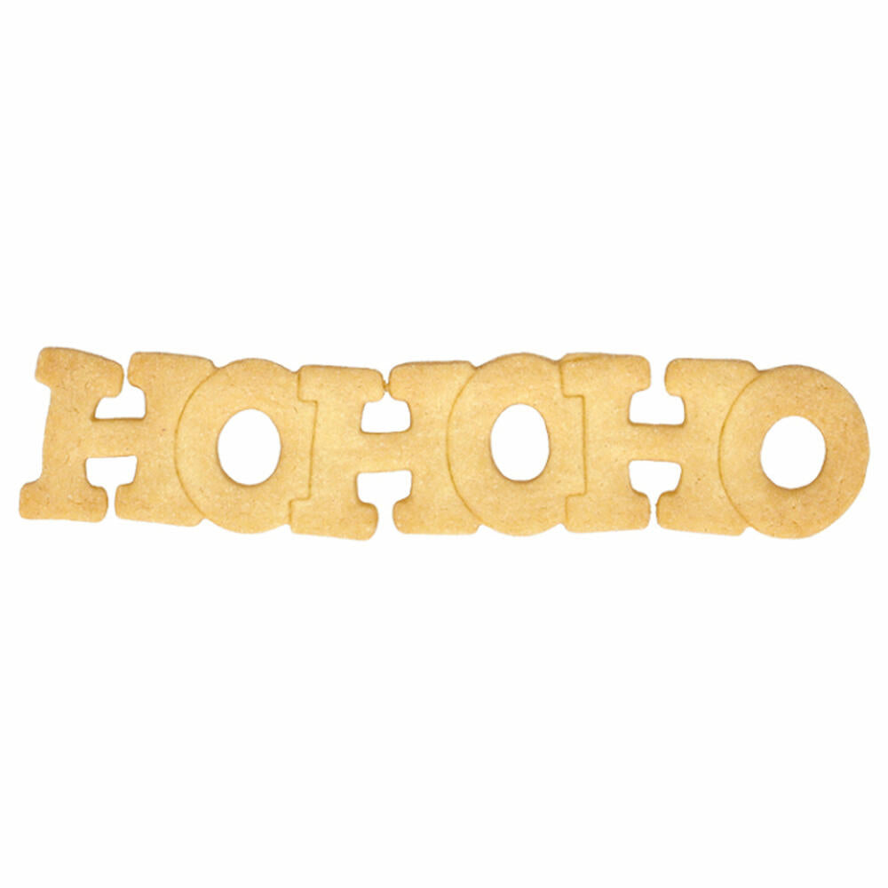 Birkmann cookie cutter lettering HoHoHo, cookie cutter, cookie shape, biscuit, biscuits, stainless steel, 17.5 cm, 199248