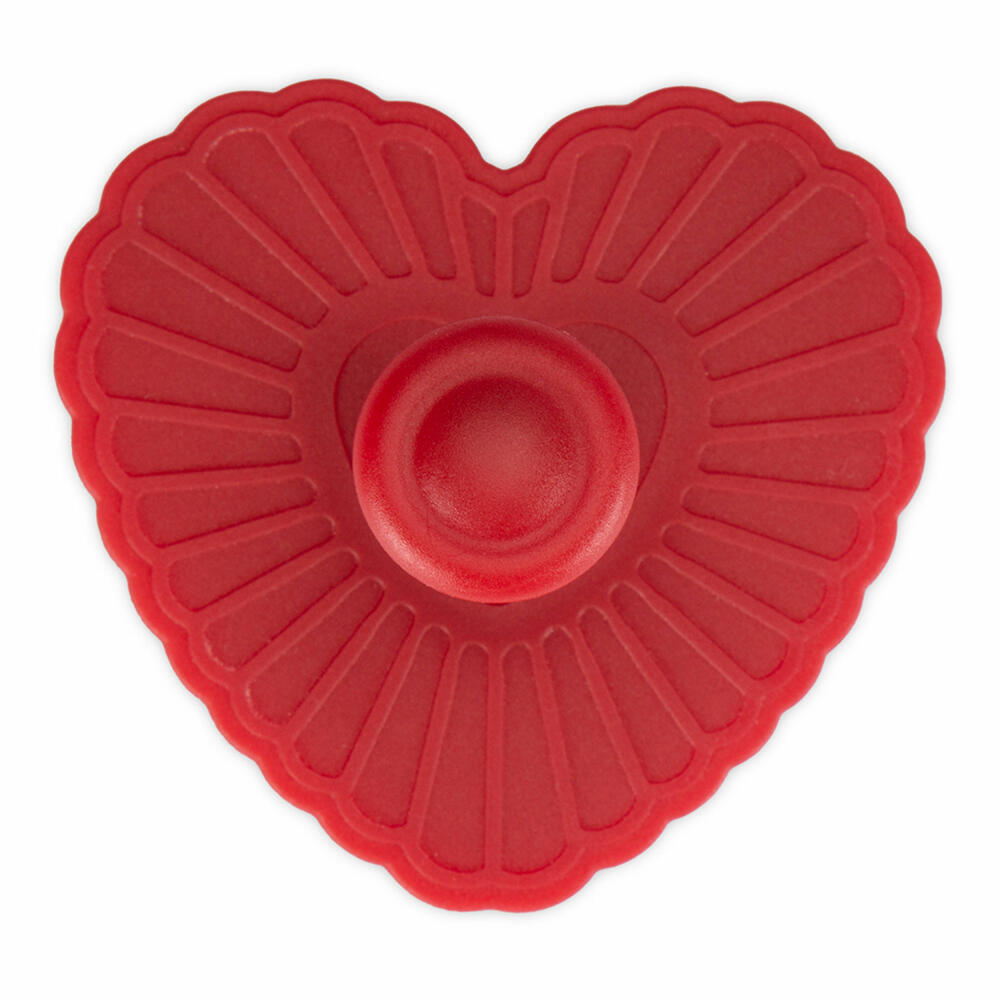 Städter embossed cookie cutter with ejector heart wavy, cookie cutter, cookie mold, biscuit, cookies, plastic, 169906