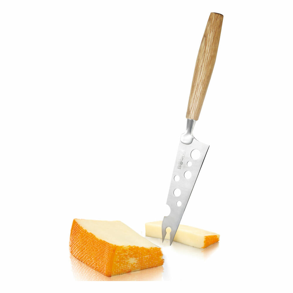 Boska Cheese Knife Cheesy Oak, Cheese, Kitchen Utensil, Knife, European Oak / Stainless Steel, 23.6 cm, 320234