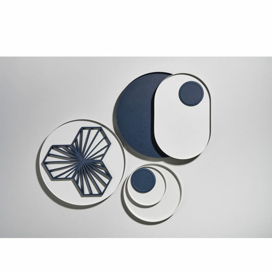 Zone Denmark Tablett Singles, Oval, Serviertablett, Dekotablett, Metall / Eisen, Warm Grey, 35 x 23 cm, 332093