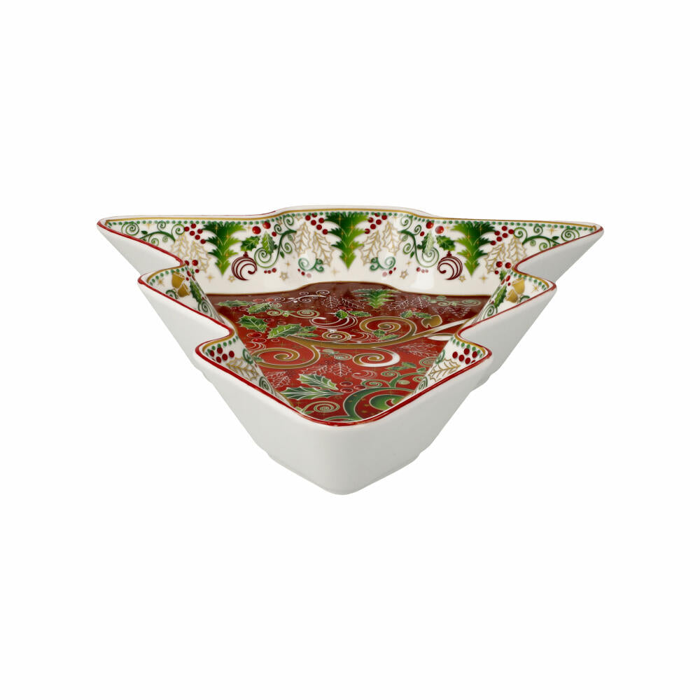 Goebel Bowl Palais Royal - Christmas Tree, Christmas Motif, Porcelain, Colorful, 25.5 cm, 51001671