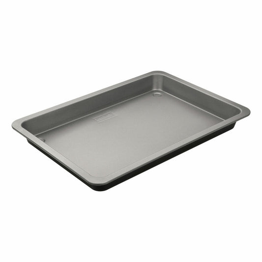 Zenker Energy Pflaumenkuchenbackblech, Kuchen Backblech, Kuchenblech, Back Blech, Backform, Kuchenform, Silber / Anthrazit, L 42 cm, 6911