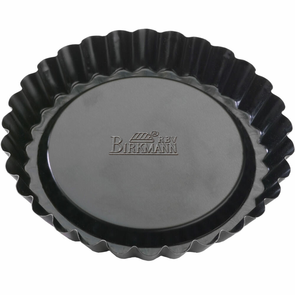 Birkmann Easy Baking fruit base molds, set of 6, cake mold, baking mold, fruit cake mold, carbon steel, Ø 12 cm, 881587