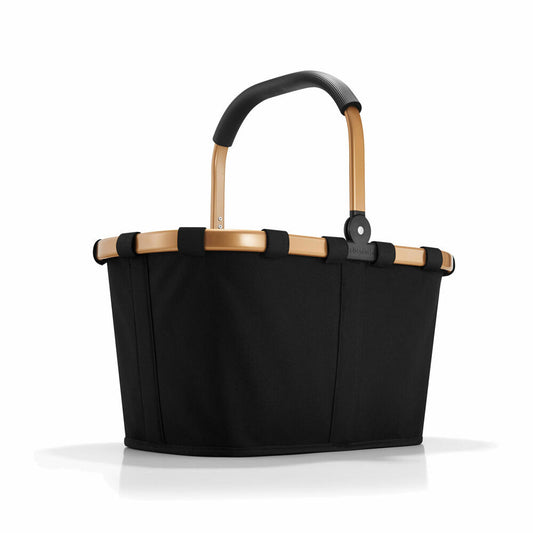 reisenthel carrybag, einkaufskorb, tasche, korb für shopping, frame gold / black, BK7041