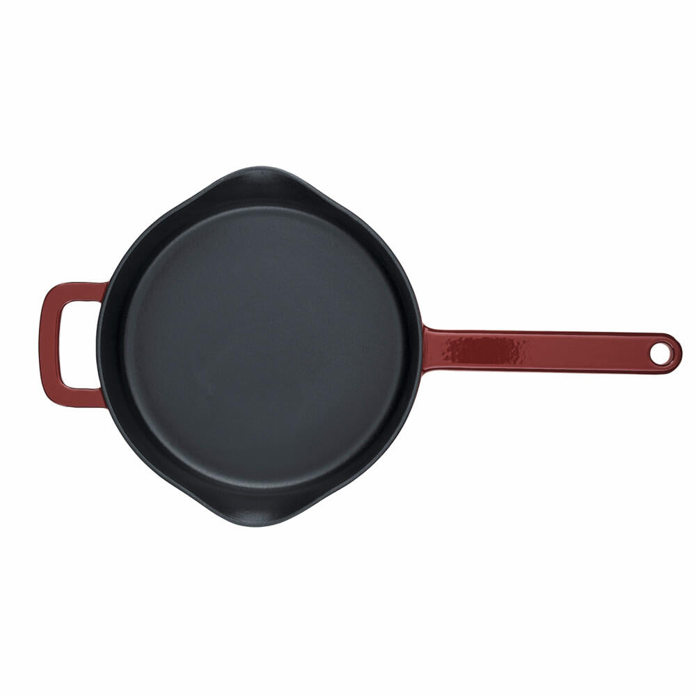 Fissler pan Moments Collection, frying pan, cast iron, burgundy, 26 cm, 064-310-26-100