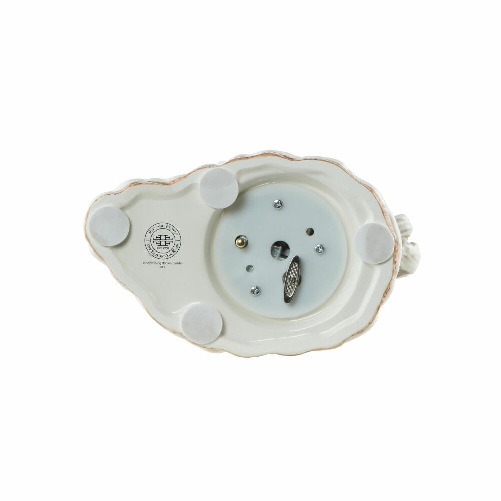 Goebel Figur Santa auf Pferd, Fitz & Floyd, Weihnachtsmann, Steingut, Bunt, 20 cm, 51001741