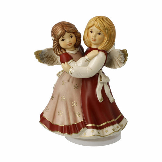 Goebel Angel Merry Christmas, with musical mechanism, stoneware, Bordeaux, 16 cm, 41686291