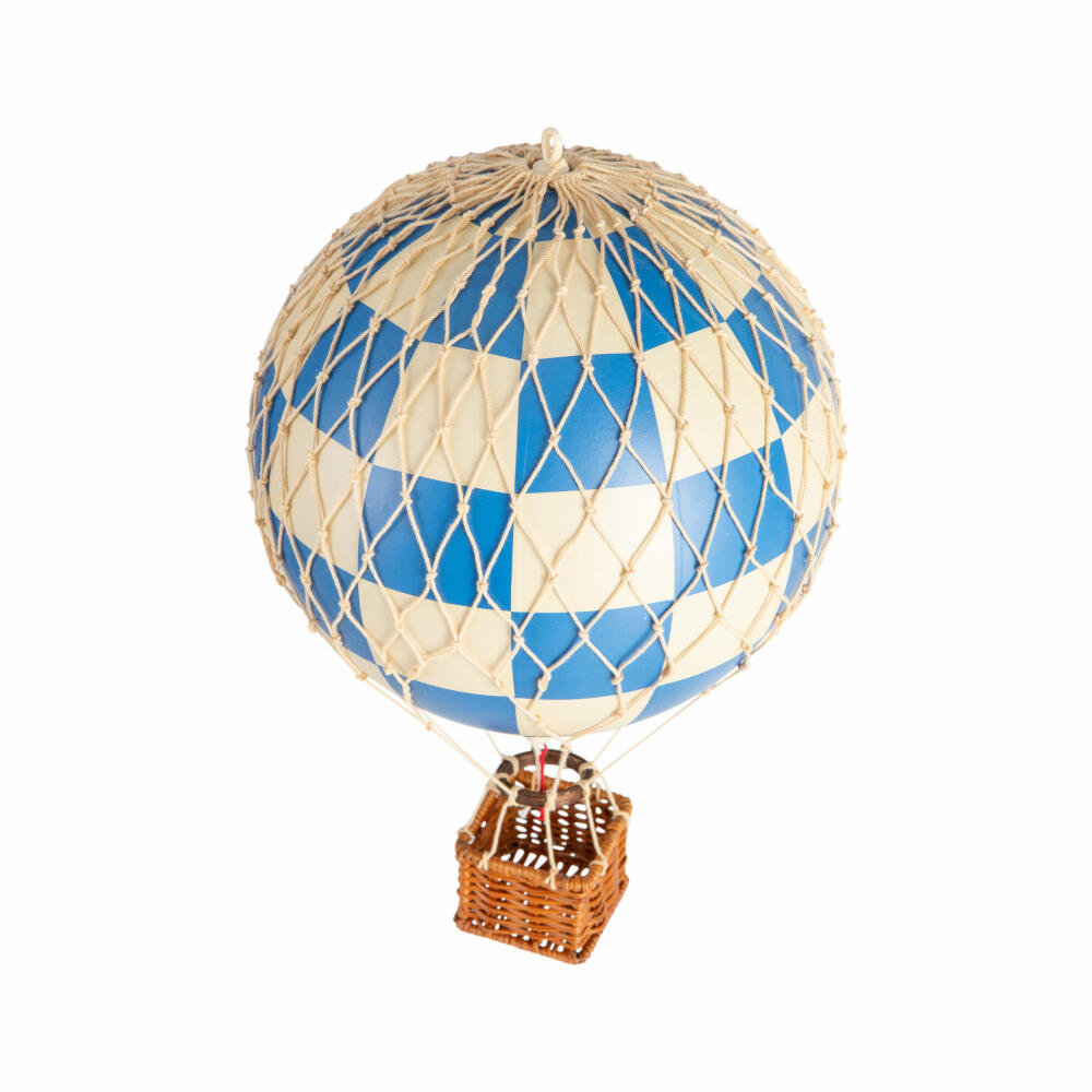 Authentic Models Hanging Decoration Travels Light Check Blue, Balloon, Plastic / Paper, AP161CB