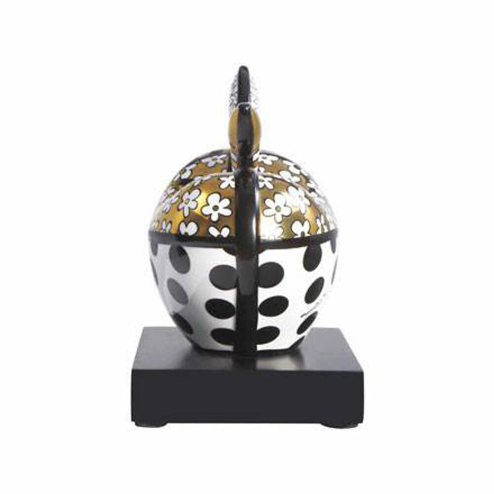 Goebel Figurine Romero Britto Golden Big Apple, Decorative Figure, Decoration, Porcelain, 66453301