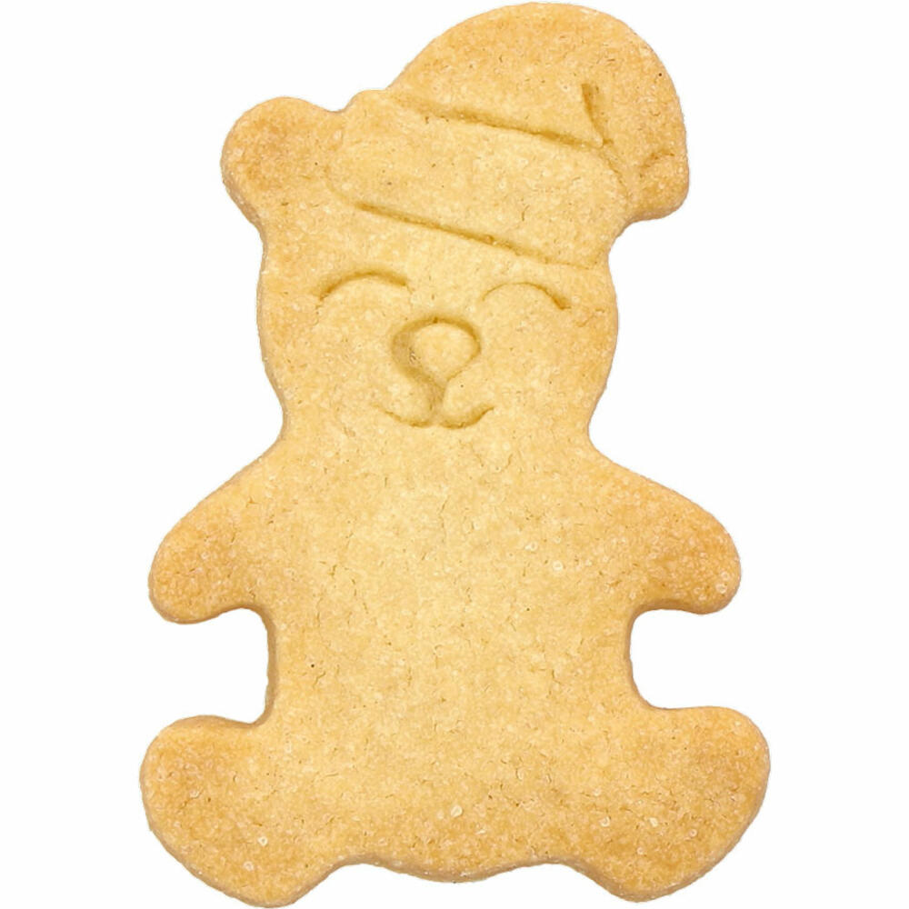 Birkmann cookie cutter Christmas teddy bear, cookie cutter, cookie shape, biscuit, cookies, stainless steel, 7 cm, 189874