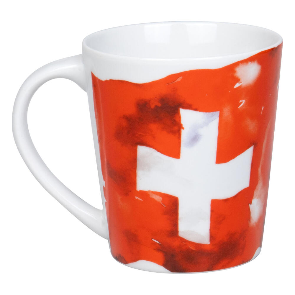 Könitz Mug Flag Switzerland, Cup, Coffee Cup, Porcelain, Colorful, 380 ml, 1111342860
