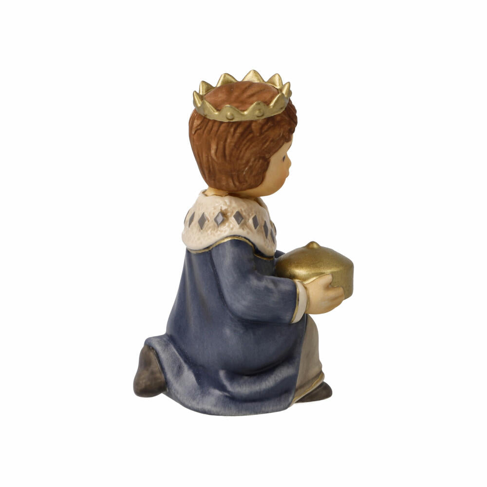 Goebel figure Balthasar, nativity figure, decorative figure, stoneware, colored, 8.5 cm, 41661121