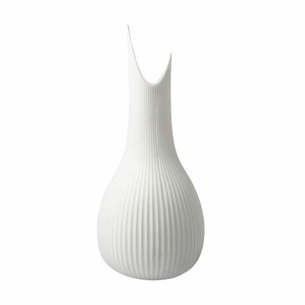 Goebel Vase Studio 8 - Pure Raindrop, flower vase, decorative vase, biscuit porcelain, white / pastel, H 25 cm, 26600081