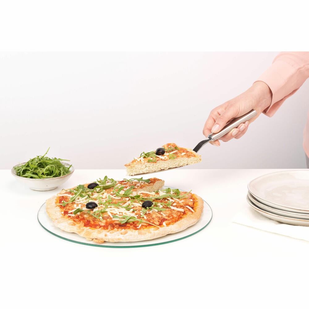 Brabantia Pizza/Cake Server Profile, Cooking Utensil, Kitchen Aid, Steel, Matt Steel, 29 cm, 250163