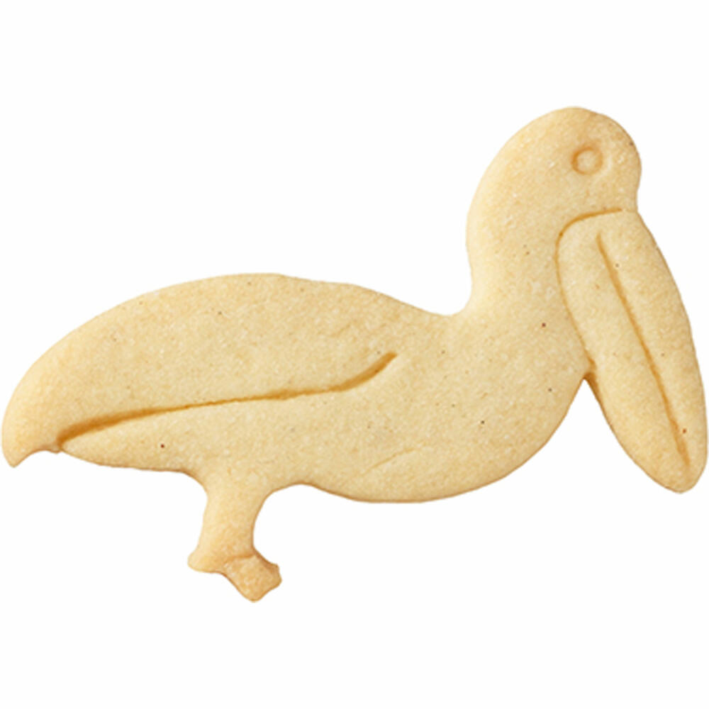 Birkmann cookie cutter pelican, cookie cutter, cookie shape, biscuit, cookies, stainless steel, 6.5 cm, 198074