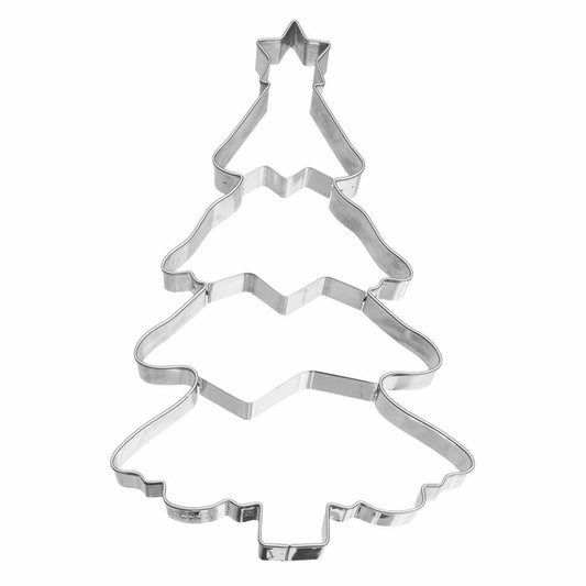 Birkmann XXL cookie cutter Christmas tree, cookie cutter, cookie shape, biscuit, cookies, stainless steel, 18.5 cm, 191297