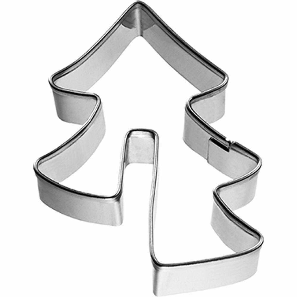 Birkmann cookie cutter VIP Christmas tree, cookie cutter, cookie shape, biscuit, cookies, stainless steel, 5.5 cm, 198678