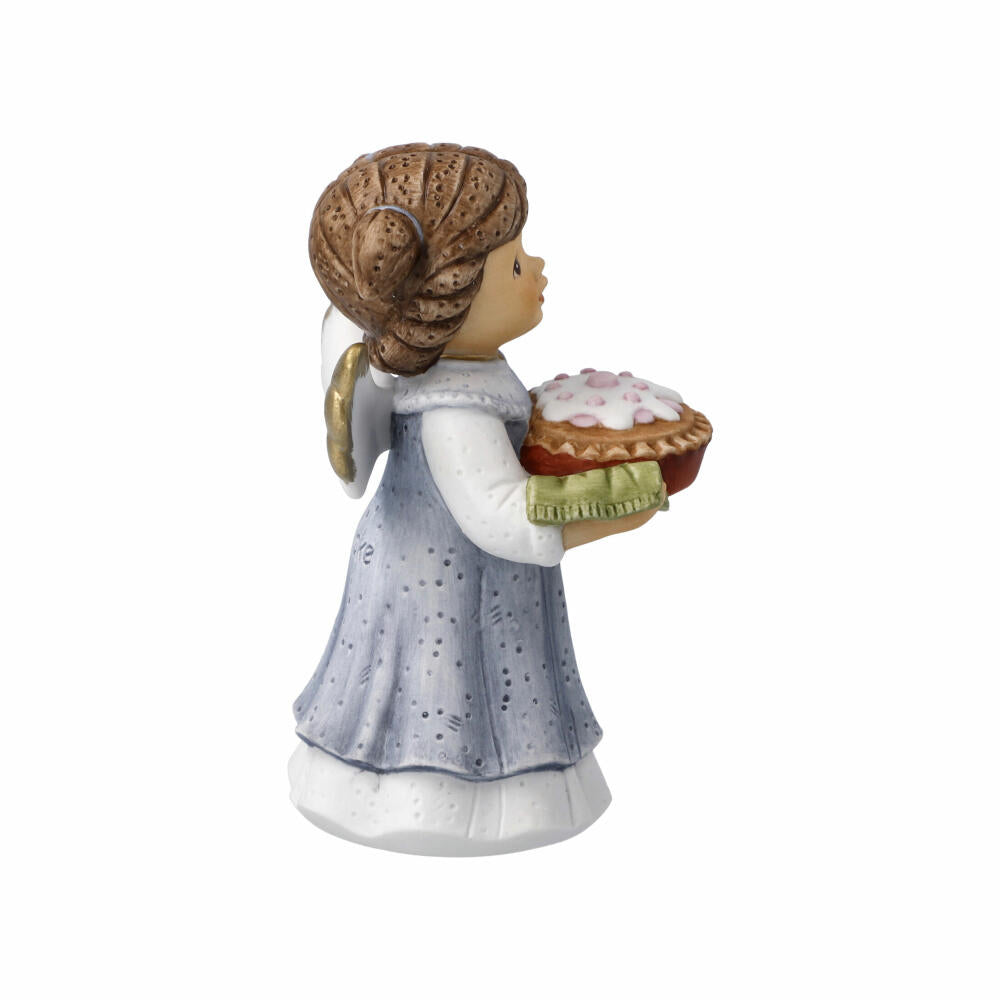 Goebel Angel Delicious Cake for the Holidays - Nina &amp; Marco, Angel Figurine, Porcelain, Colorful, 10.5 cm, 11750751