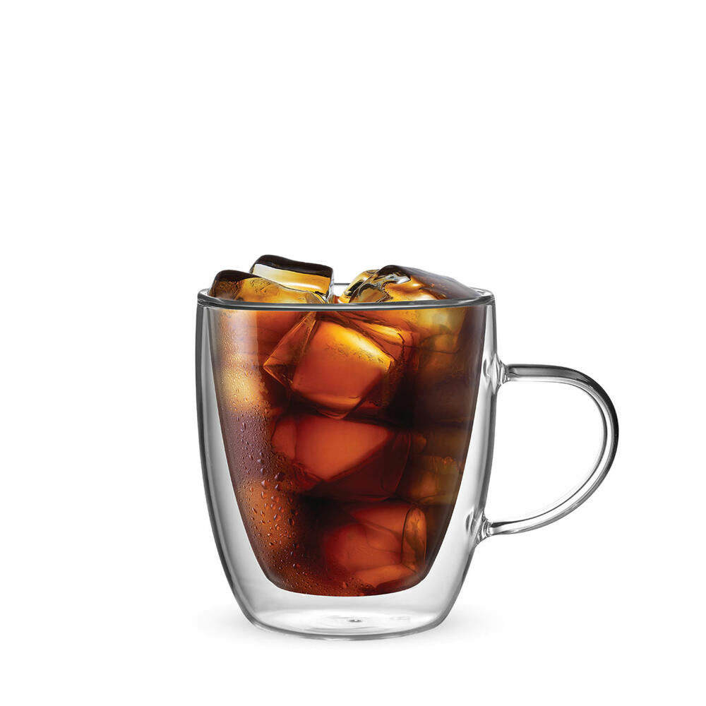 Bialetti glass mug set Capri, set of 2, double-walled, coffee cup, mug, cup, 350 ml, DBW008