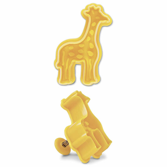 Städter embossed cookie cutter with ejector giraffe, cookie cutter, cookie mold, biscuit, cookies, plastic, 6 cm, 170322