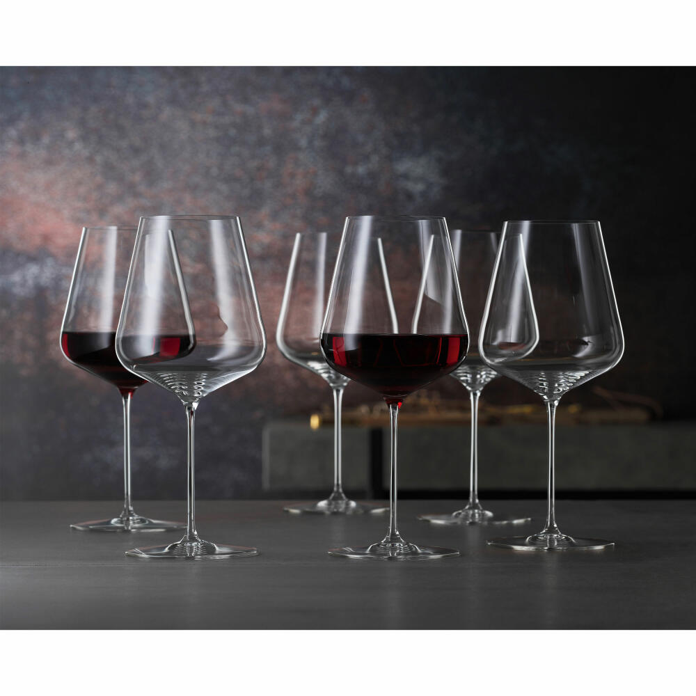 Spiegelau Bordeaux glasses set of 6 Definition, red wine glasses, crystal glass, 750 ml, 1350135