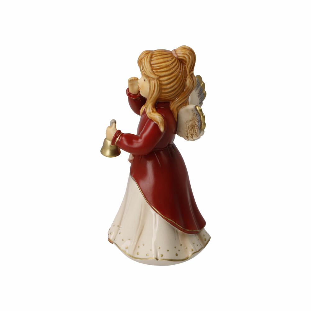 Goebel Angel Christmas Eve, decorative figure, Christmas, stoneware, Bordeaux, 14.5 cm, 41673291