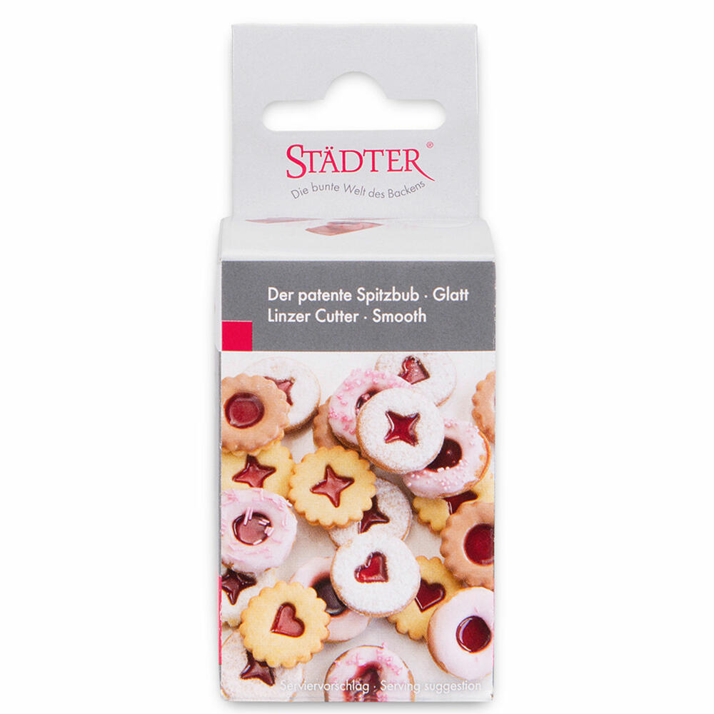 Städter Linzer cookie cutter The clever rascal, smooth with changing motifs, cookie cutter, cookie shape, cookies, plastic, 954107