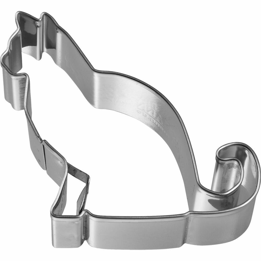 Birkmann cookie cutter house cat, cookie cutter, cookie shape, biscuit, biscuits, stainless steel, 6 cm, 195448