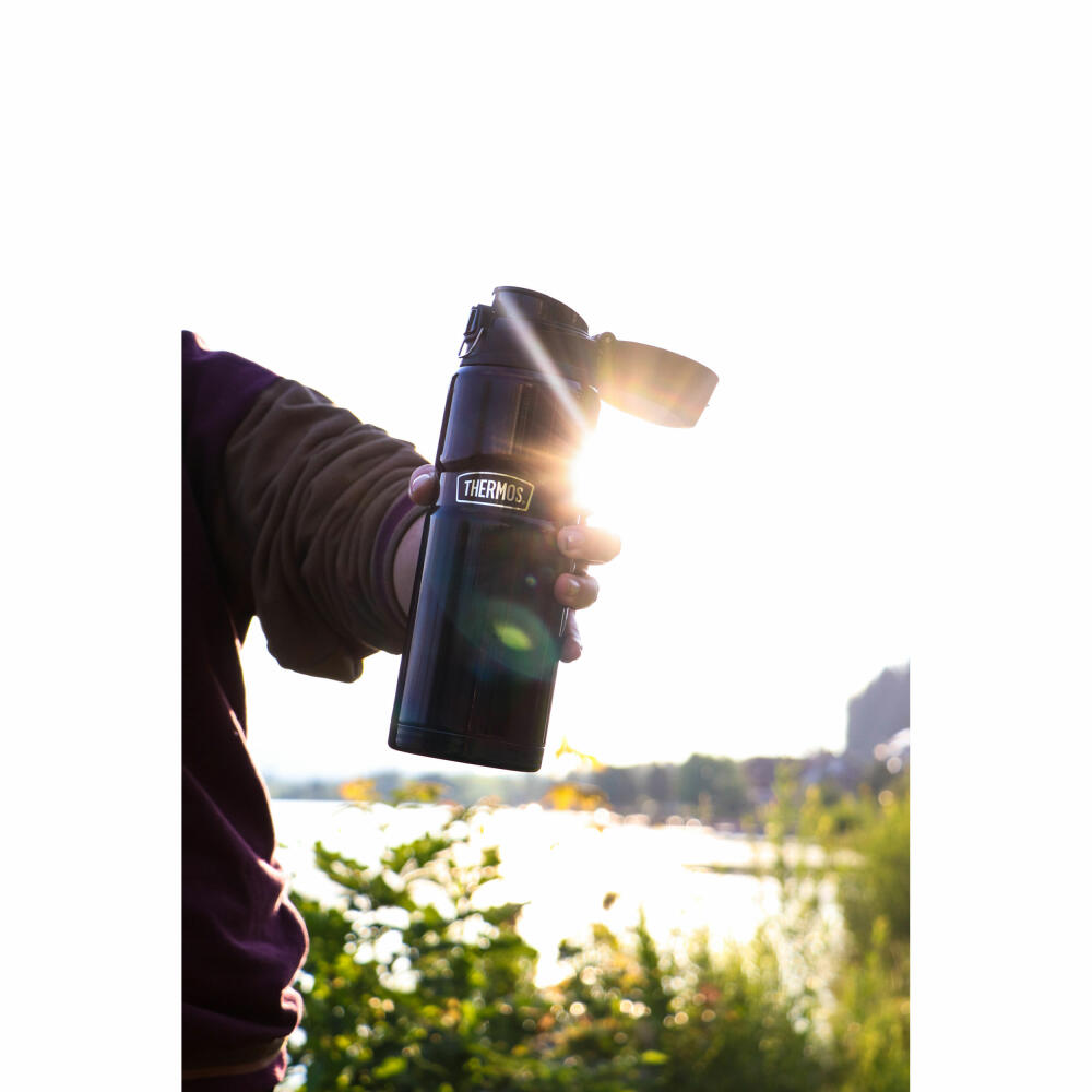 Thermos Isolierflasche Stainless King, Trinkflasche, Edelstahl, Midnight Blue Polished, 700 ml, 4010256070