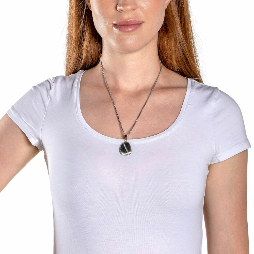 Leonardo Jewels Necklace Ciottolo, Necklace, Chain, Fashion Jewelry, Stainless Steel, Glass Crystals, 018293